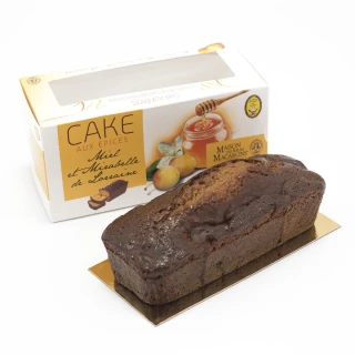 Cake aux épices, miel et mirabelles confites  (400g)