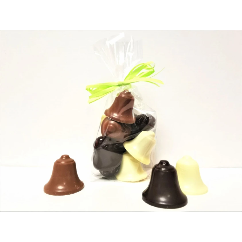 Cloches 3 chocolats et grands pralinés