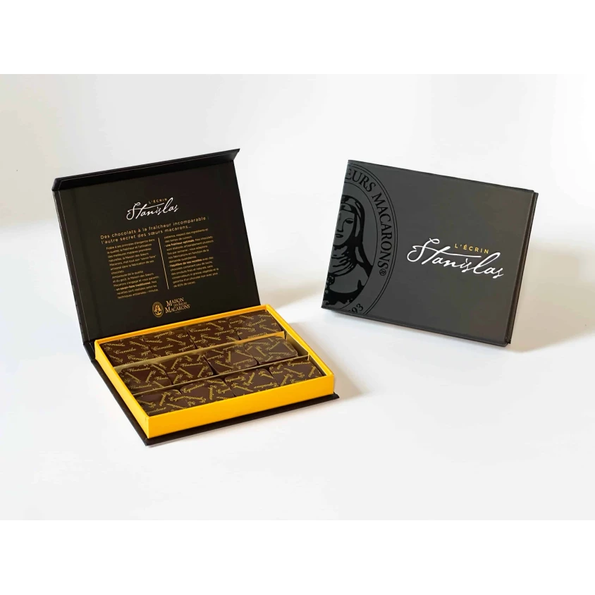 Boîte chocolats l'Ecrin Stanislas Grands Crus (120 g)