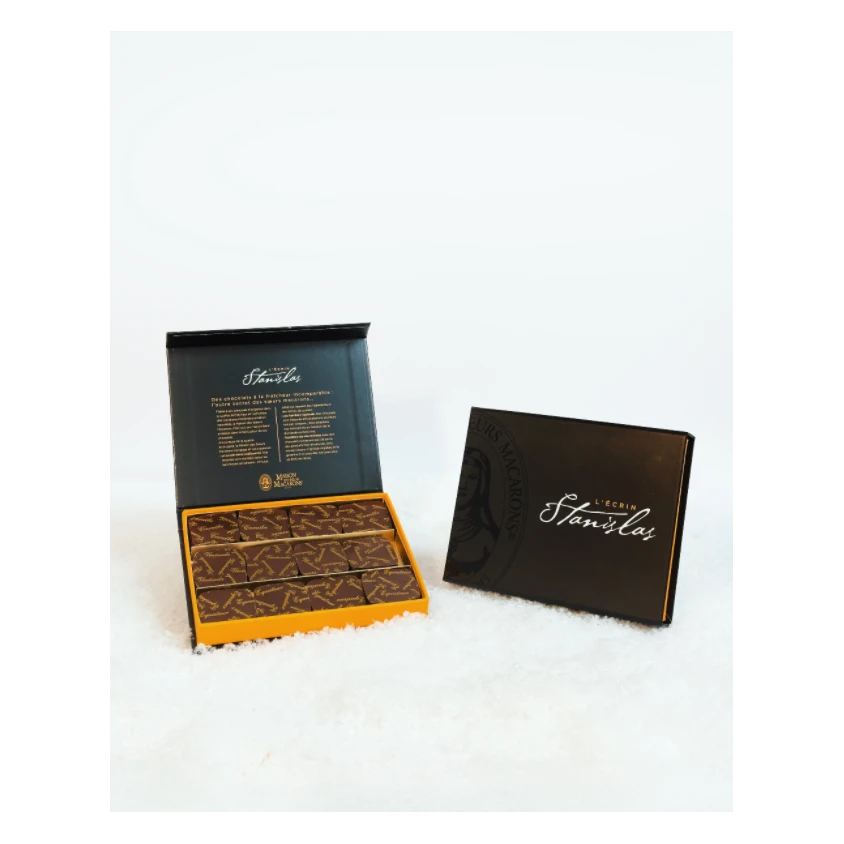 Boîte chocolats l'Ecrin Stanislas Grands Crus (120 g)