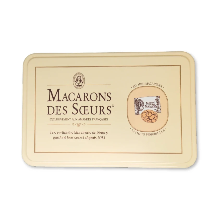 Boîte en métal de 40 Mini Macarons des Sœurs