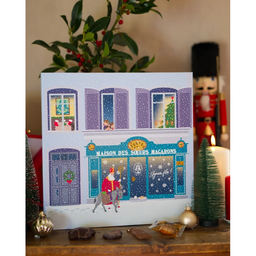 Calendrier de l'Avent Collector - 210g de Chocolats de Noël et spécialités Maison