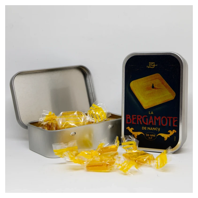 Boîte en métal Collector 30 ans label IGP Bergamote de Nancy 50g