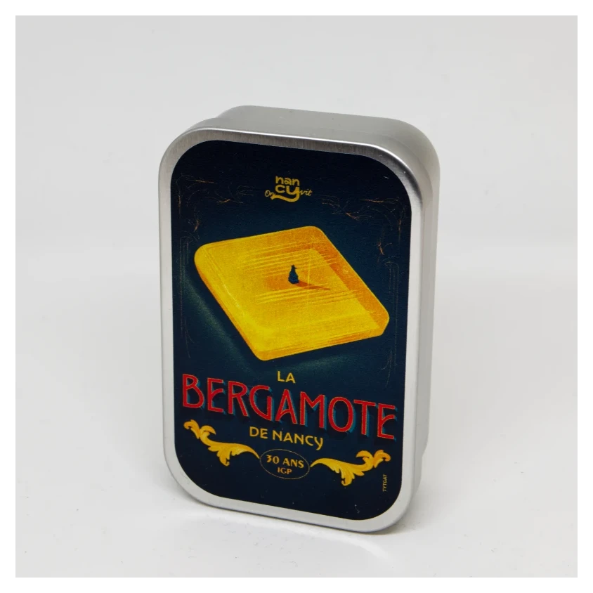 Boîte en métal Collector 30 ans label IGP Bergamote de Nancy 50g