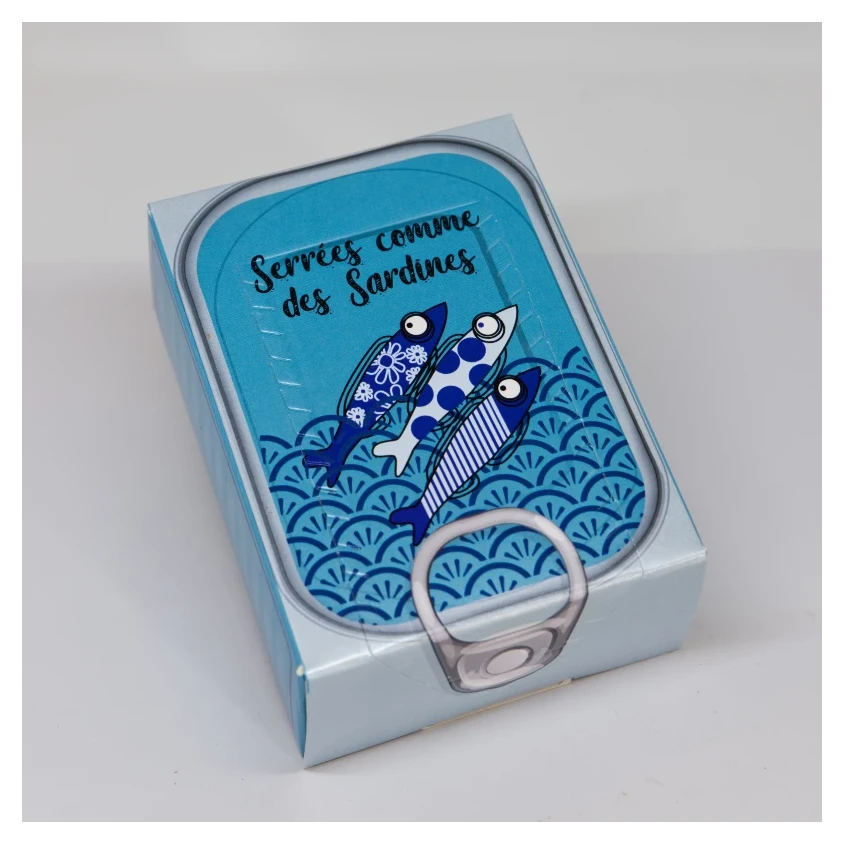 Praline-coated sardines, assorted 9-pack, 80g