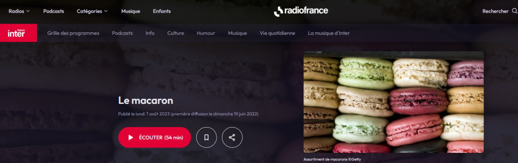 Le Macaron FRANCE INTER