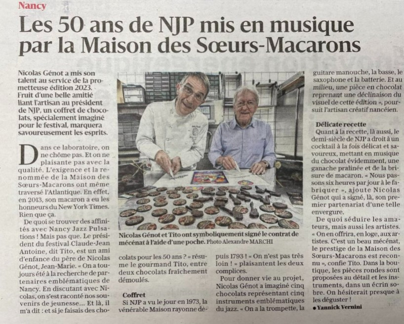 Les 50 ans de NJP mis en musique par la Maison des Soeurs Macarons.