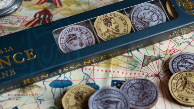 Renaissance coins made of chocolate