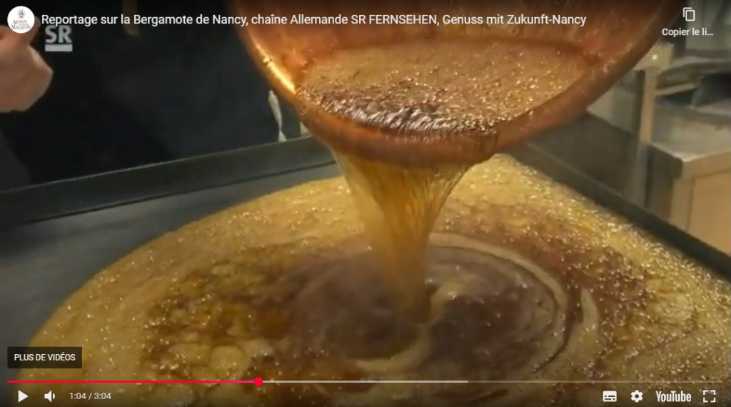 Reportage sur la Bergamote de Nancy, chaîne Allemande SR FERNSEHEN