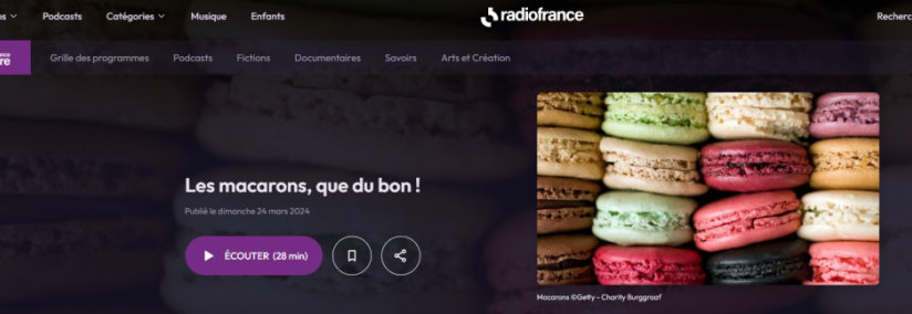 Le macaron, que du bon ! Podcast les bonnes choses, France Culture