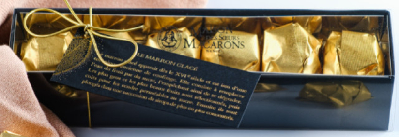 Candied chestnuts, festive elegance